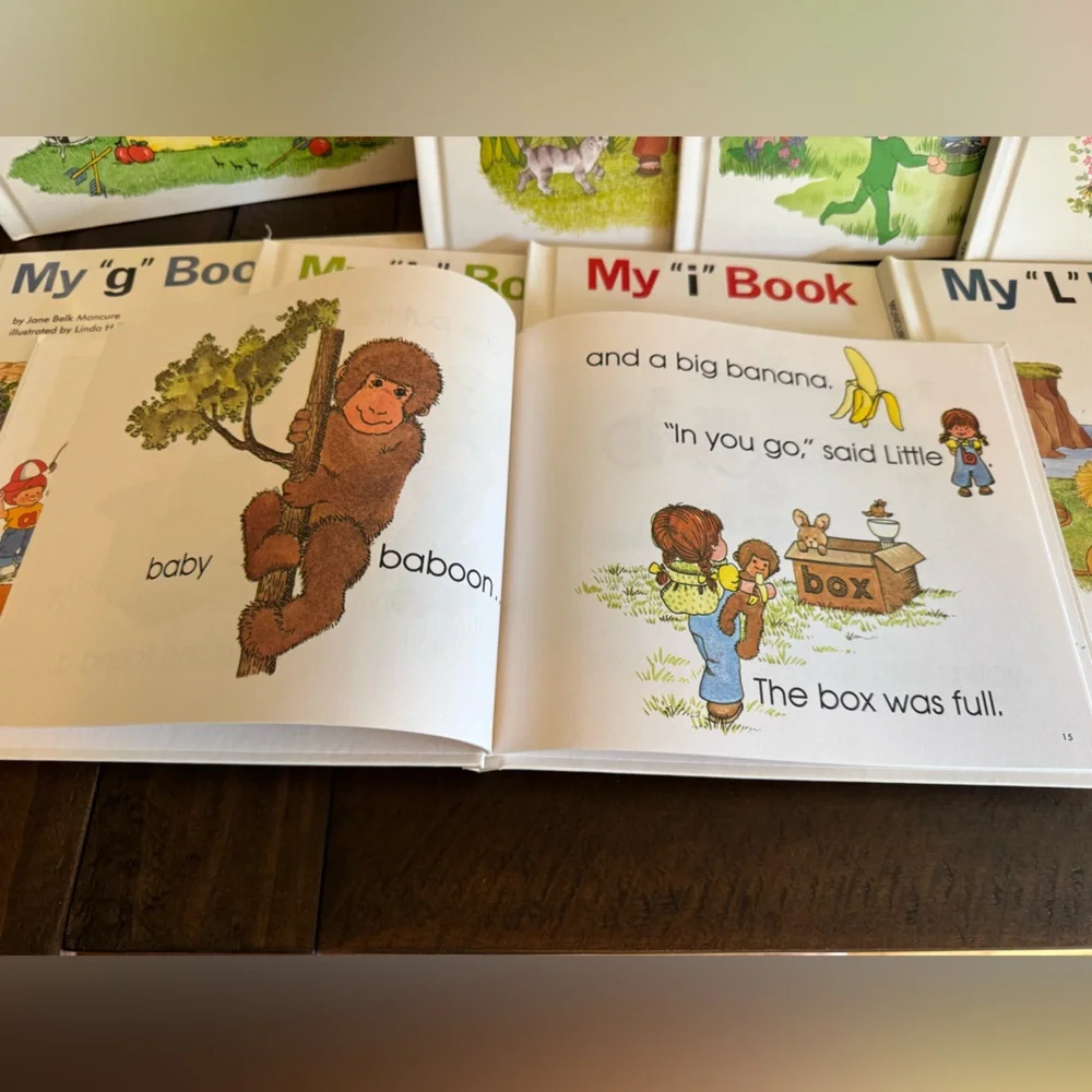 Vintage- Lot of 9 - Children's “My First Steps to Reading” Alphabet Book Set